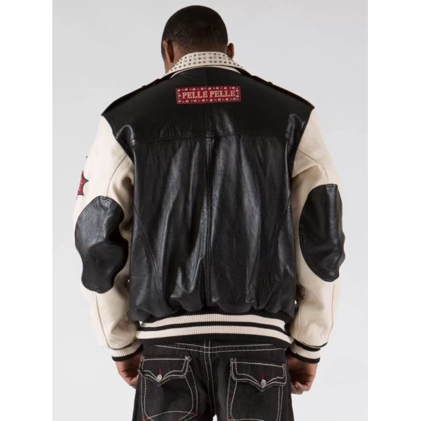 Bold Pelle Pelle Varsity Biker Plush Jacket view 2