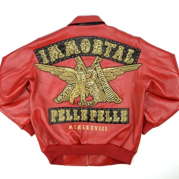 Exclusive Pelle Pelle Vintage Red Leather Jacket