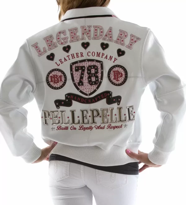 Pelle Pelle White Leather Jacket view 2