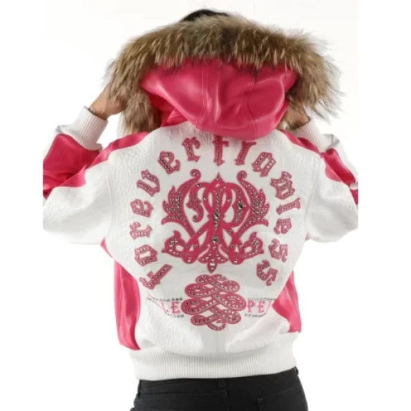 Pelle Pelle Women Fur Hood Leather Jacket view 2