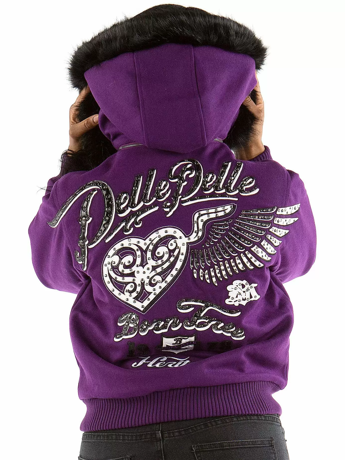 Bold Purple Pelle Pelle Flying Jacket