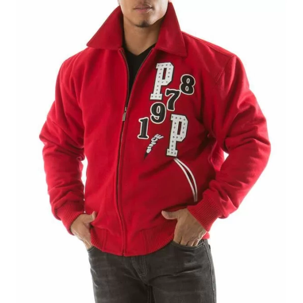 Pelle Pelle Tiger Red Wool Jacket view 2