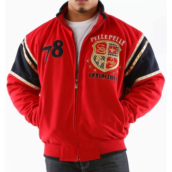 Pelle Pelle Invincible Red Wool Jacket view 2