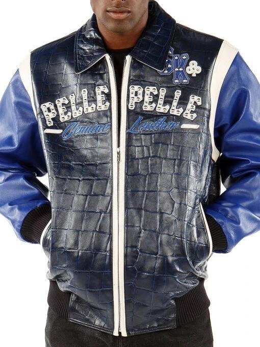 Pelle Pelle Navy Blue Street Kings 1978 Jacket view 3