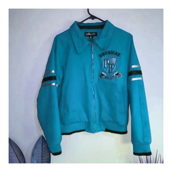 Pelle Pelle American Cyan Wool Jacket view 2