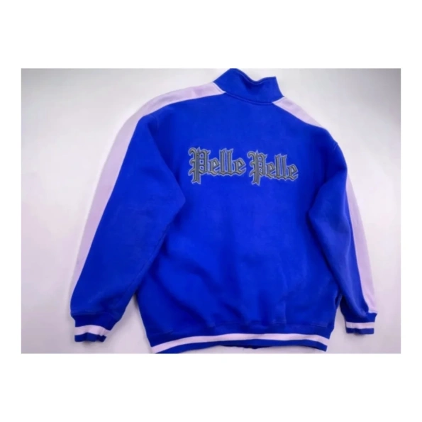 Pelle Pelle Dark Blue Varsity Cotton Jacket view 2
