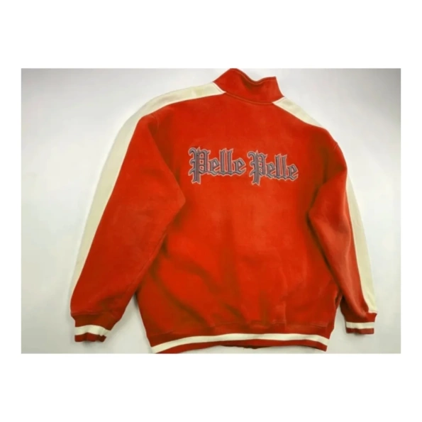 Pelle Pelle Orange Varsity Cotton Jacket view 2
