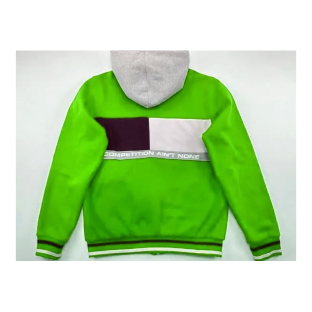 Pelle Pelle Sports Green Hood Jacket view 2