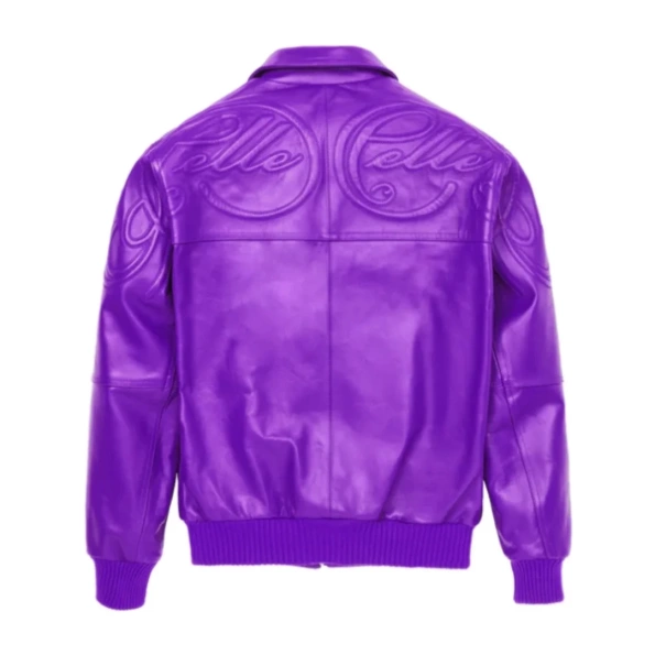 Pelle Pelle Purple Puff Plush Leather Jacket view 3