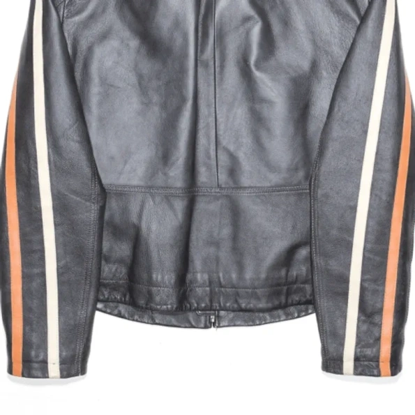 Pelle Pelle Grey Biker Leather Jacket | Men & Women view 2