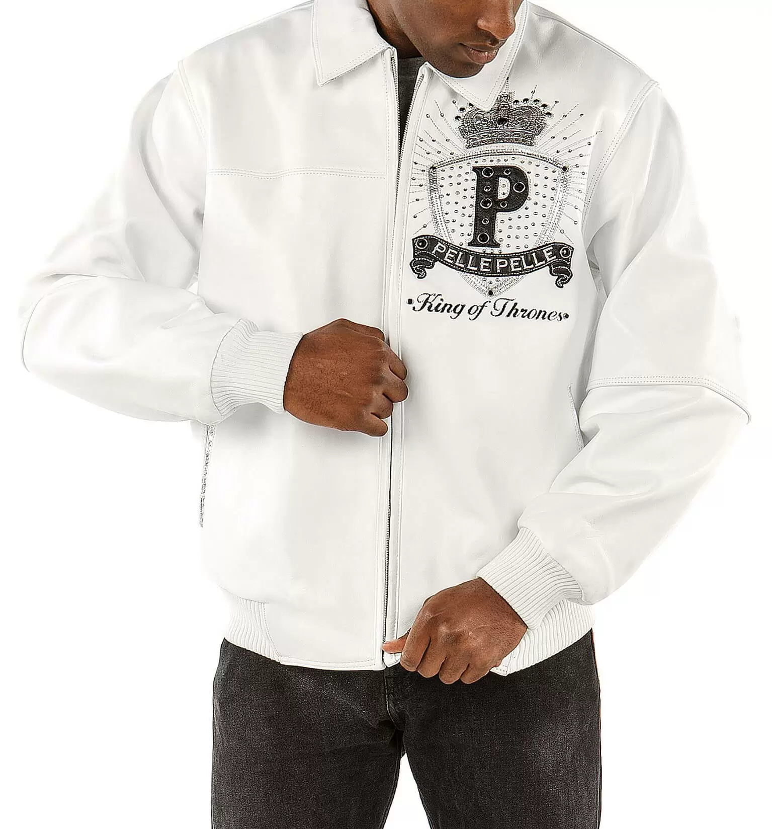 Exclusive Pelle Pelle King 1978 White Leather Jacket view 2