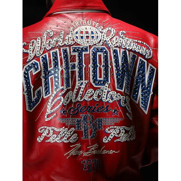 PELLE PELLE CHITOWN RED LEATHER JACKET view 2