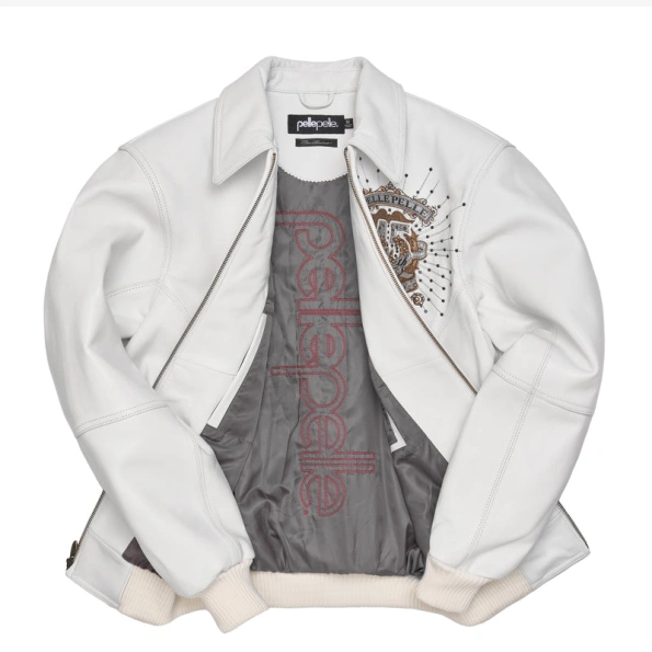Pelle Pelle White 45th Anniversary Jacket | Leather Jacket view 3