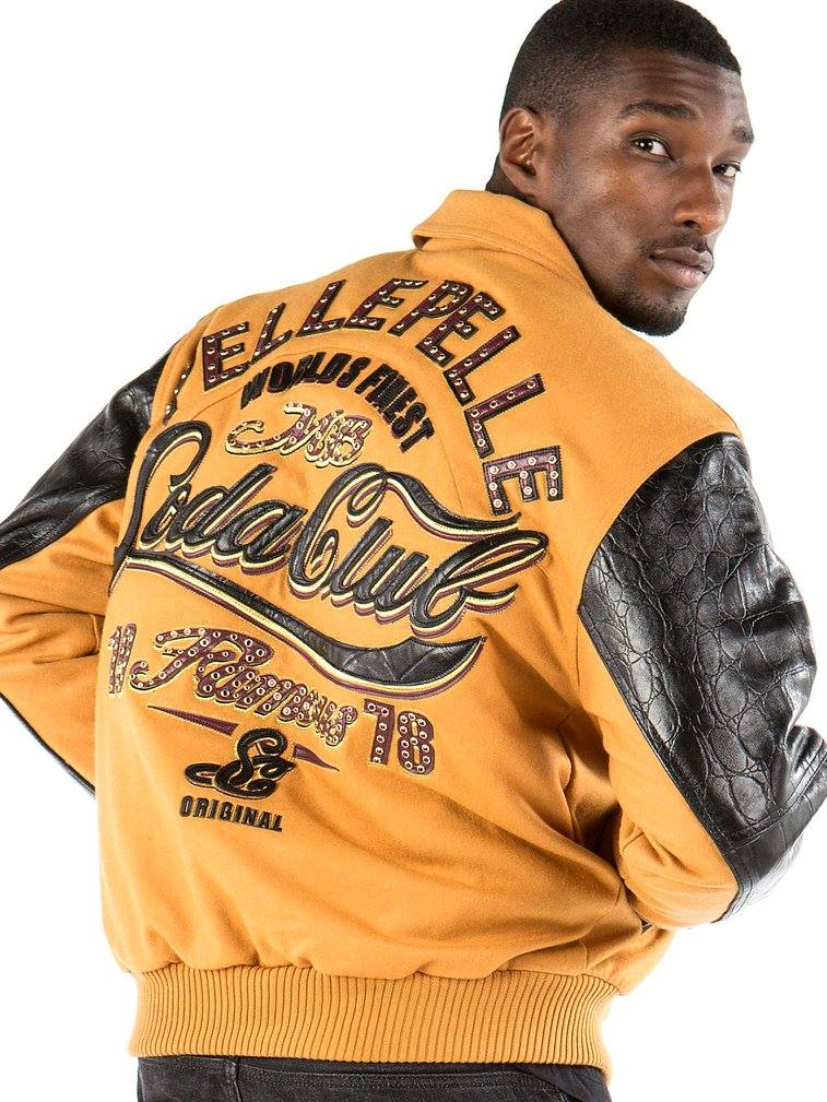Pelle Pelle Yellow Soda Club Wool Jacket | MB Jacket view 2