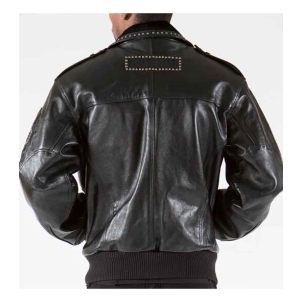 Pelle Pelle Studded Biker Leather Jacket | Men Jacket view 2