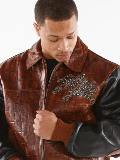 Pelle Pelle Men Brown Chief Keef Jacket | Legendary Jacket view 3