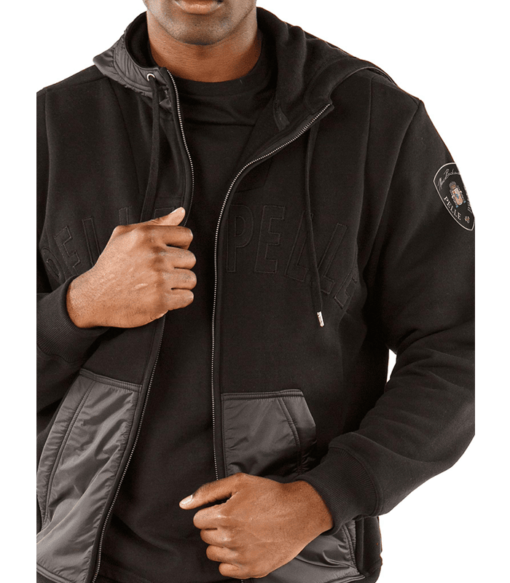 Best Pelle Pelle Men Black MB Tracksuit | Nylon & Wool view 3