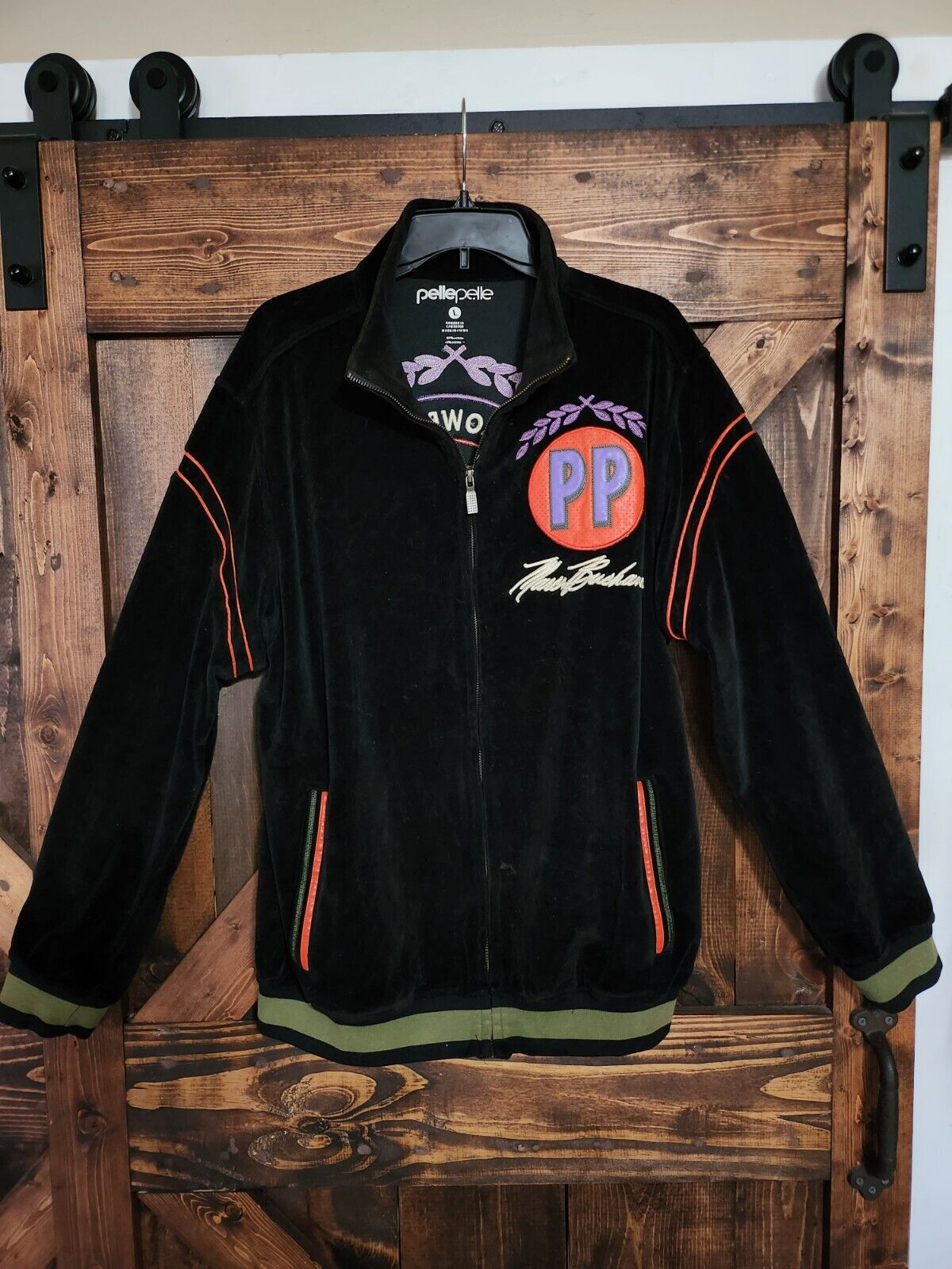 Pelle Pelle Black Orange Stripes Tracksuit | Men Tracksuit view 3