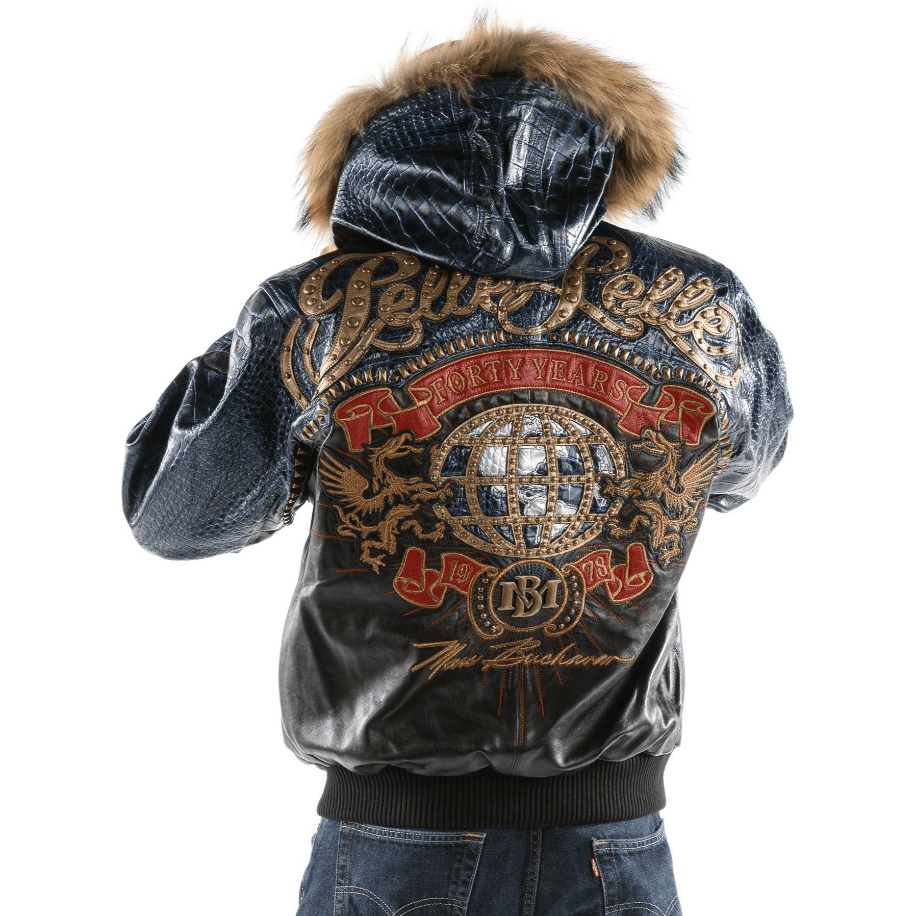 Pelle Pelle World Tour Croc Leather Jacket | Men Jacket view 2