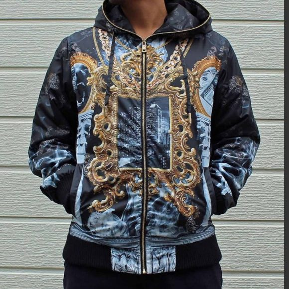 Pelle Pelle Stylish Smoke Design Men Jacket | Hood Jacket view 3