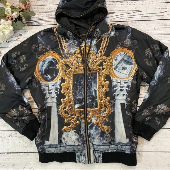 Pelle Pelle Stylish Smoke Design Men Jacket | Hood Jacket view 4