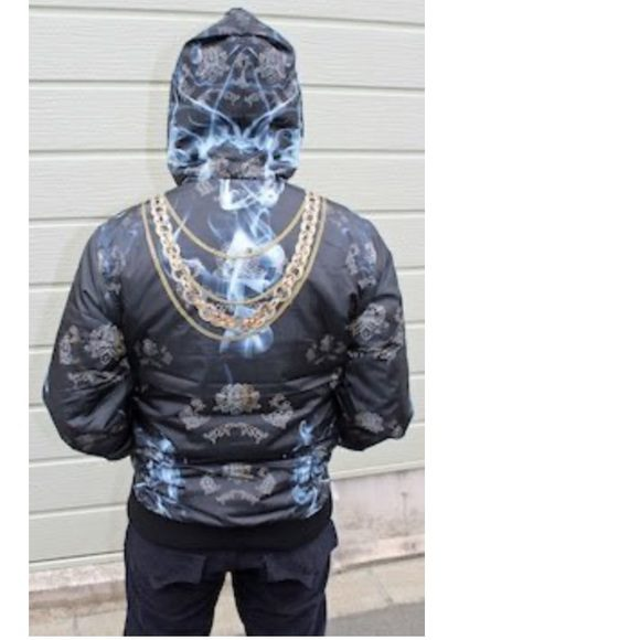 Pelle Pelle Stylish Smoke Design Men Jacket | Hood Jacket view 2