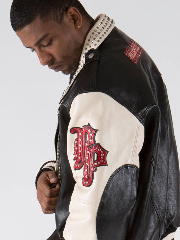 Pelle Pelle Men Cream Biker Studded Jacket | Leather Jacket view 2