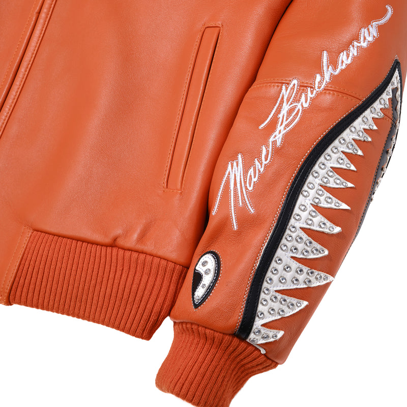 American Bruiser Orange Jacket | Leather Jacket view 10