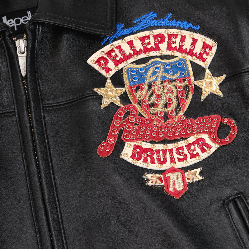 Pelle Pelle American Bruiser Black Crop Jacket | MB Jacket view 4