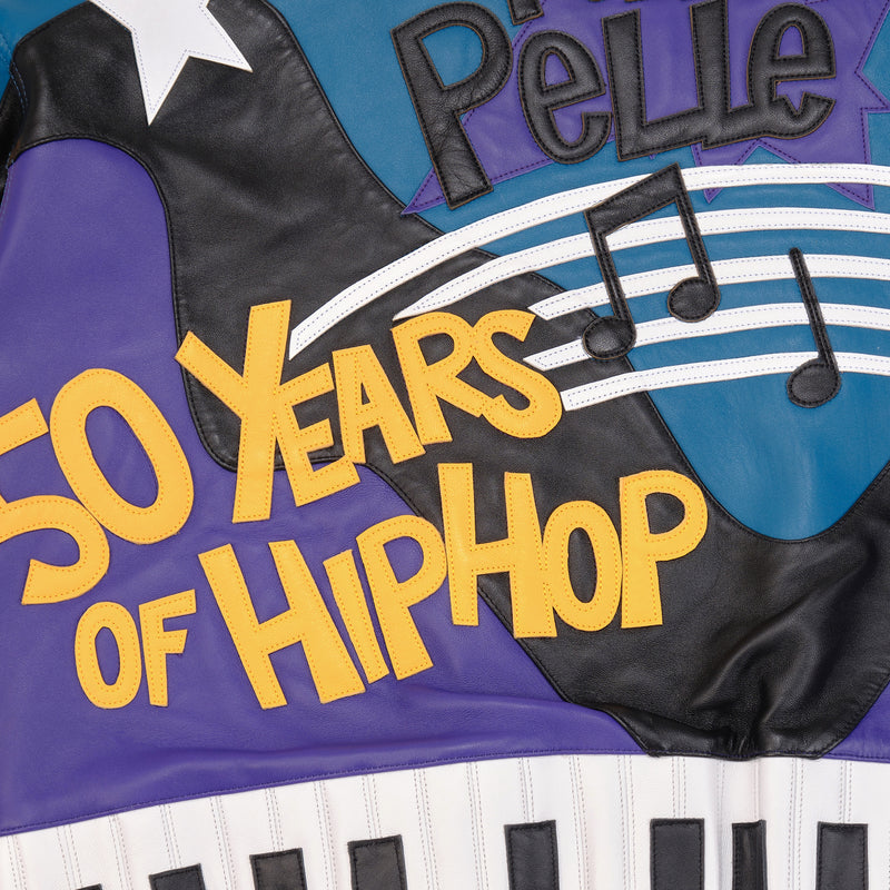 Pelle Pelle HipHop Blue Purple Leather Jacket view 6