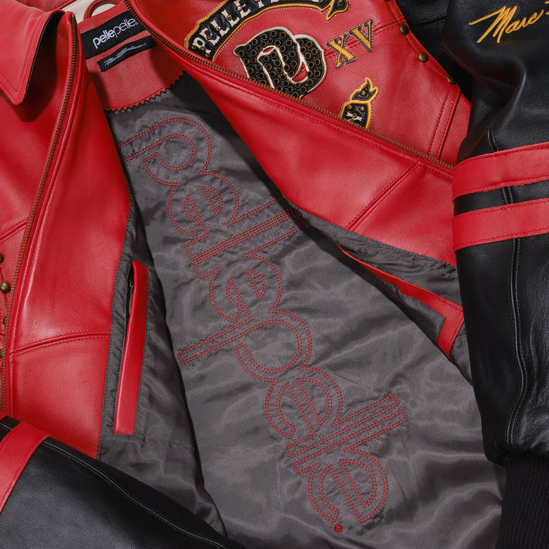 Pelle Pelle Panther Red Leather Jacket | Supply Co. Jacket view 5