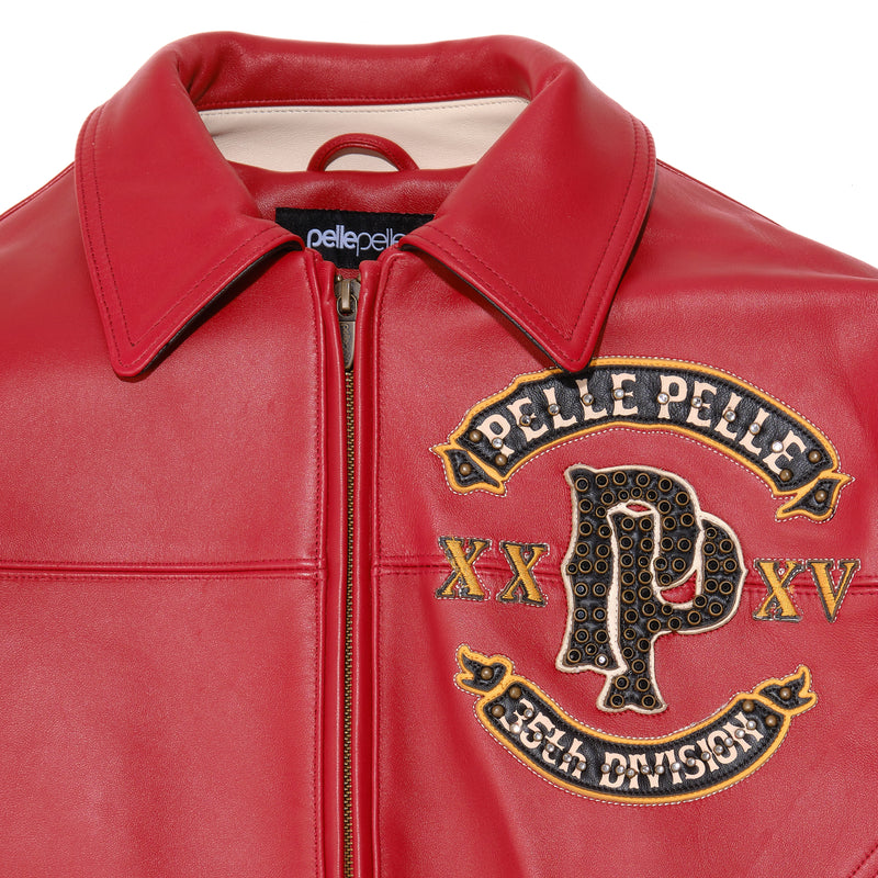 Pelle Pelle Panther Red Leather Jacket | Supply Co. Jacket view 4