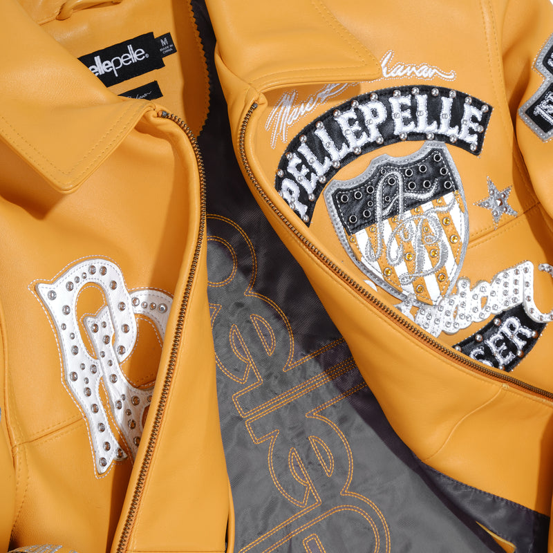 American Bruiser Yellow Jacket | Leather Jacket view 4