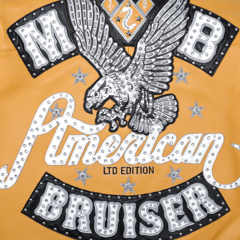 American Bruiser Yellow Jacket | Leather Jacket view 5
