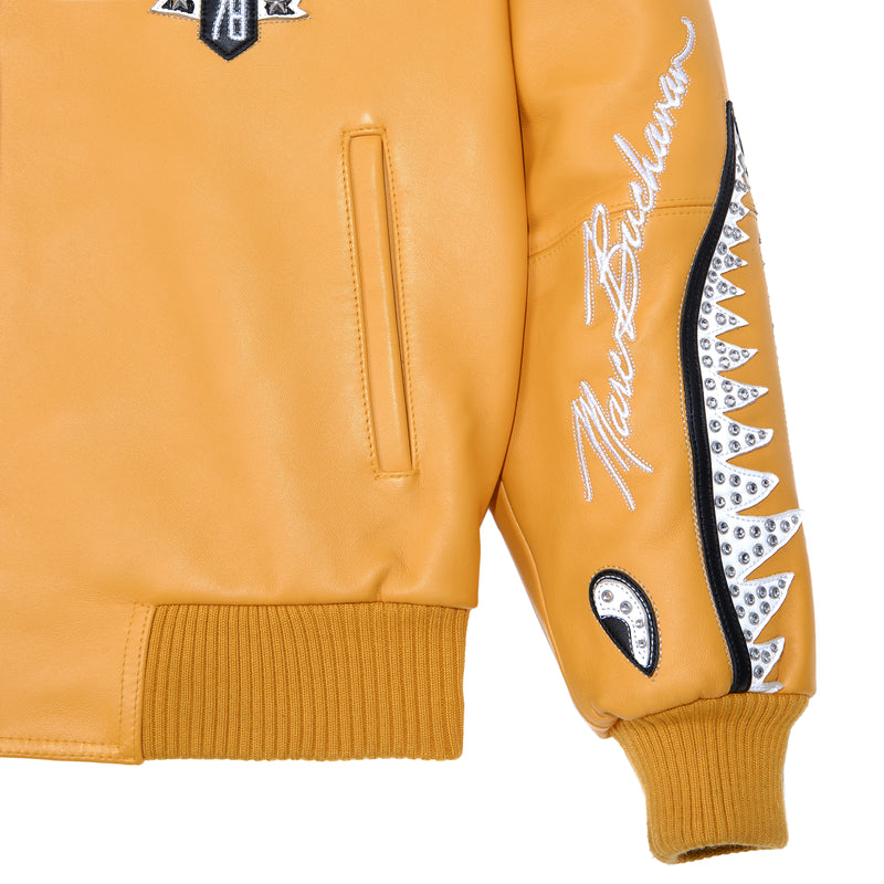 American Bruiser Yellow Jacket | Leather Jacket view 6