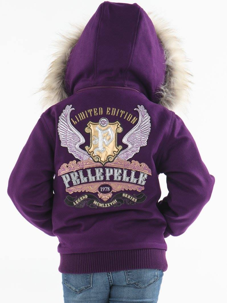 Pelle Pelle Kids Legend Series Wool Jacket | Fur Hood Jacket view 2