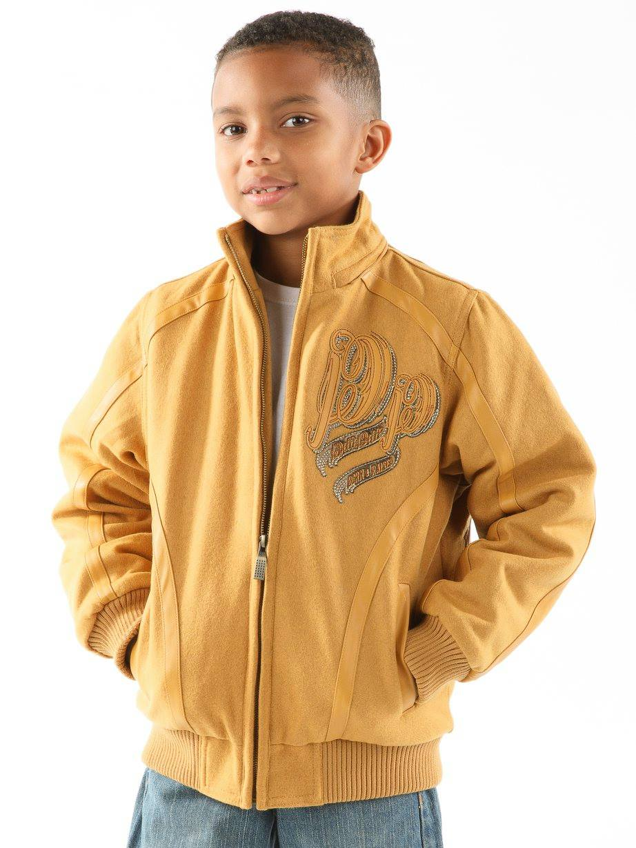 Pelle Pelle Yellow Kids Wool Jacket | Born & Raised Jacket