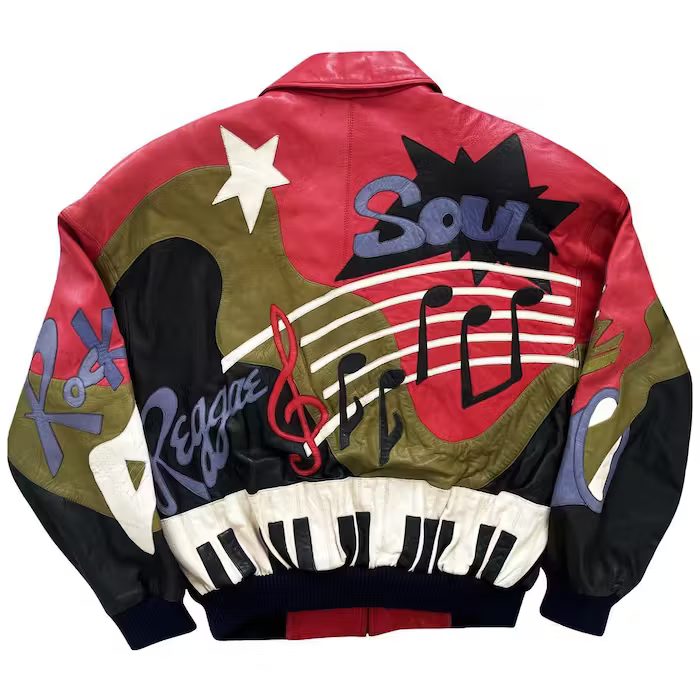 Pelle Pelle Red Rap Piano Leather Jacket | MB Jacket view 3