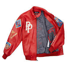 Authentic Pelle Pelle American Bruiser Red Leather Jacket view 3