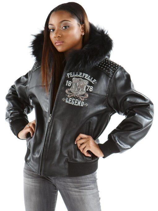 Pelle Pelle Queen Black Leather Jacket view 2
