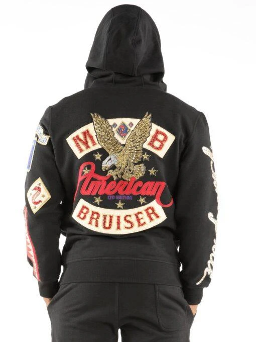 Pelle Pelle Black American Bruiser MB Jacket | Wool Jacket view 2