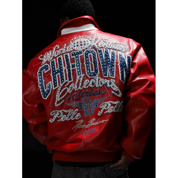 PELLE PELLE CHITOWN RED LEATHER JACKET view 4