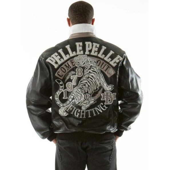 PELLE PELLE FIGHTING BLACK LEATHER JACKET view 4