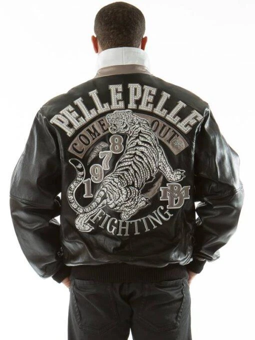 Pelle Pelle Black Tiger MB Leather Jacket | Men Jacket view 2