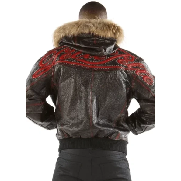 Pelle Pelle Script Fur Hood Leather Jacket | Men Jacket view 2