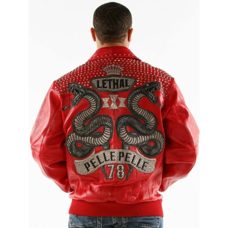 PELLE PELLE LETHAL RED LEATHER JACKET view 2