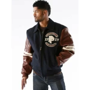 PELLE PELLE PANTHER NAVY BLUE WOOL JACKET