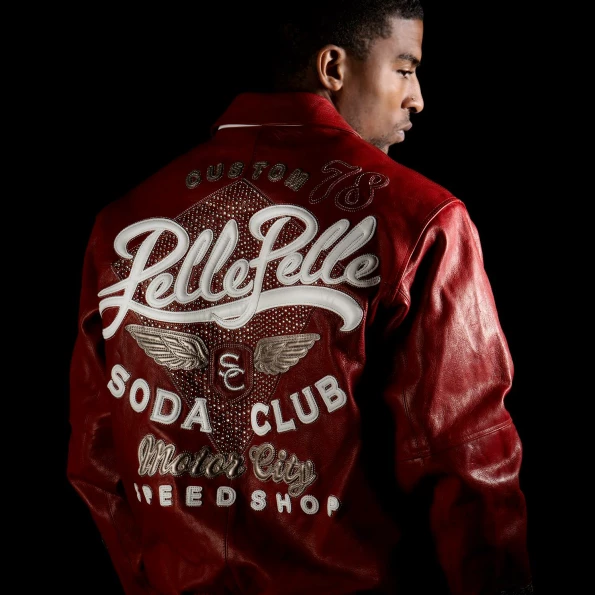 PELLE PELLE CITY RED JACKET SUPERB view 2