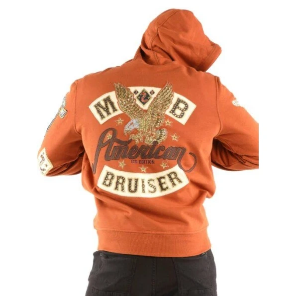 Pelle Pelle Orange American Bruiser Jacket | Wool Jacket view 2