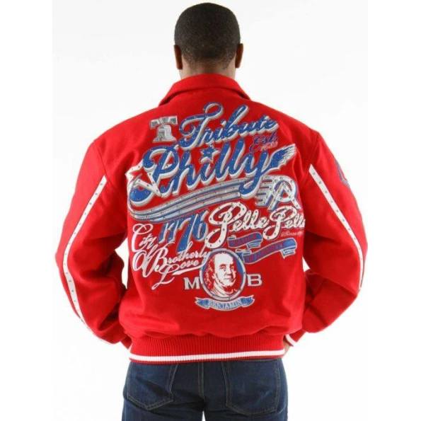 PELLE PELLE TRIBUTE PHILLY RED WOOL JACKET view 2